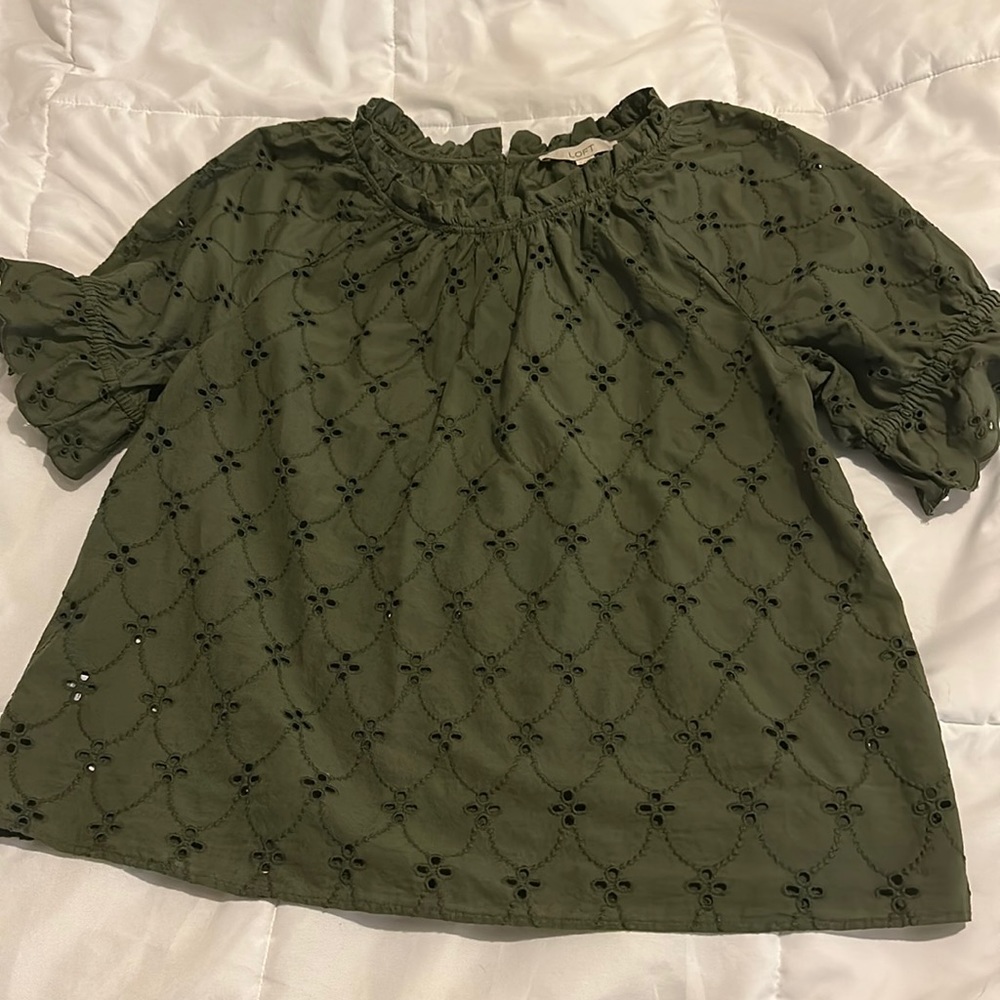 Loft Eyelet Blouse